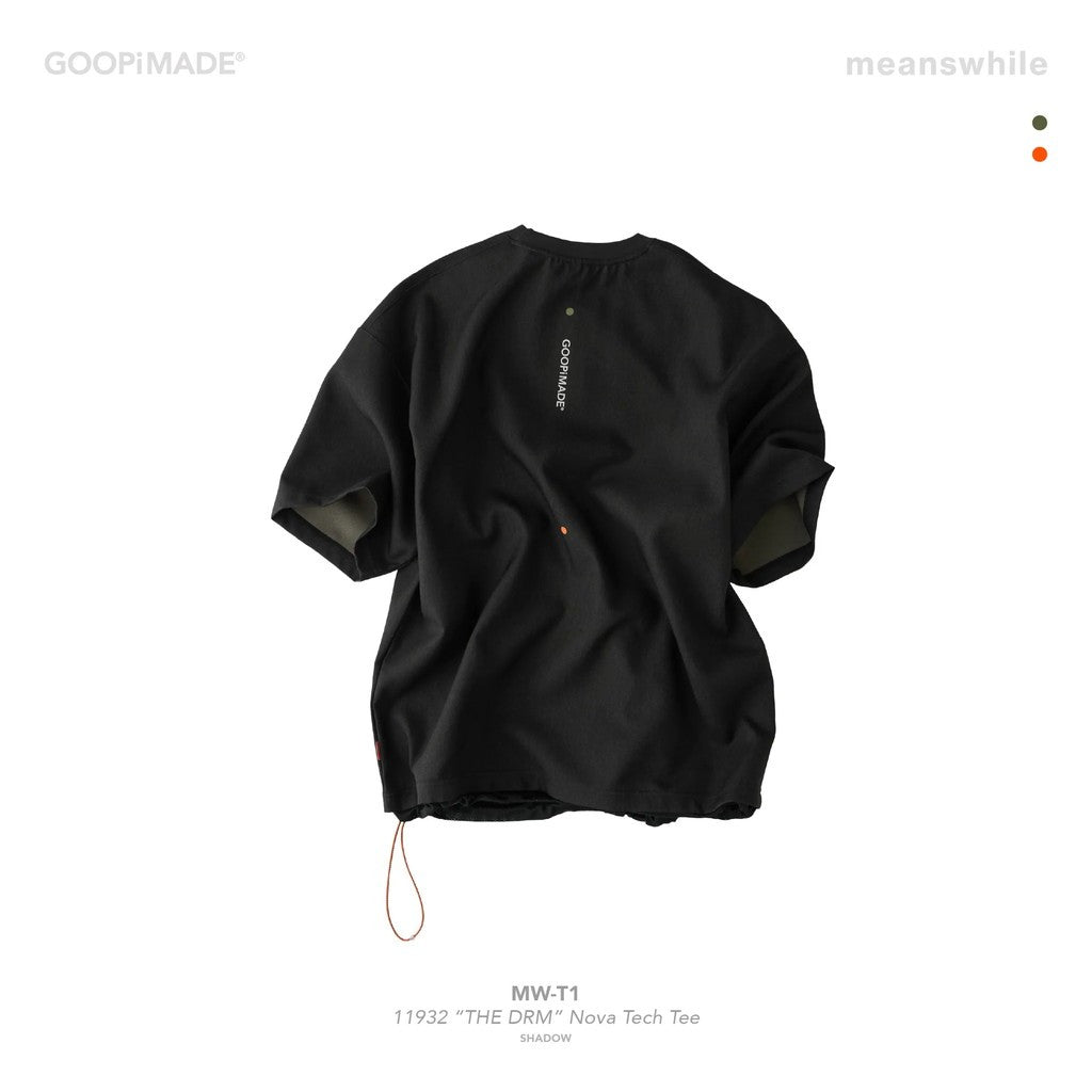 meanswhile | 「MW-T1」 1932 「THE DRM」 Nova Tech Tee #Shadow [GOOPI-25AW-SEP-02]