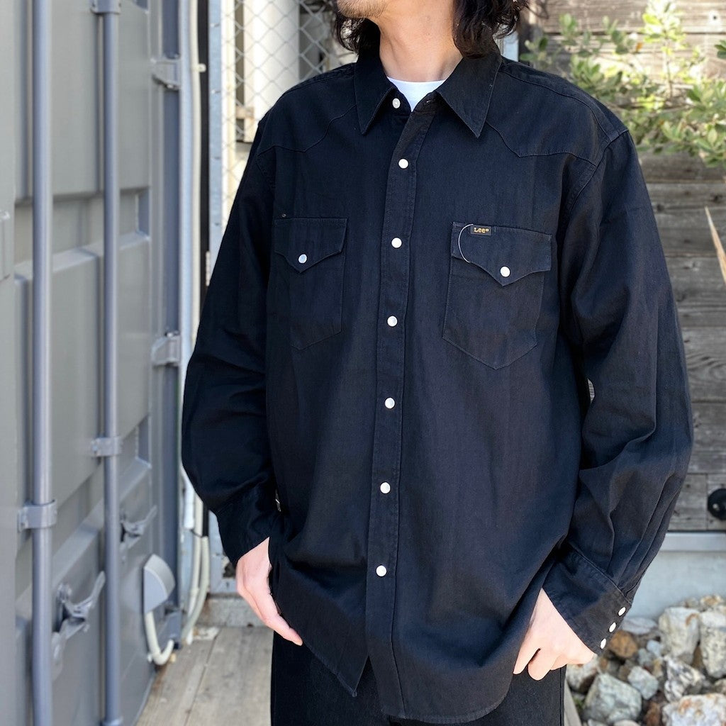Lee | DENIM WESTERN SHIRT #BLACK [24SS-WMS-LE01]