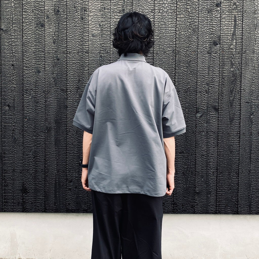 TECH POLO SHIRT S/S #CHARCOAL [BE-37026]