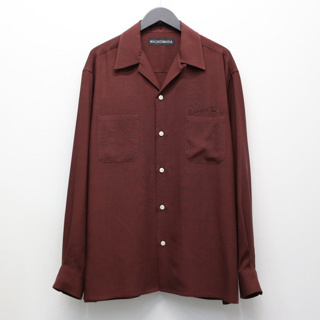 50'S SHIRT L/S ( TYPE-2 ) #BURGUNDY [26SSE-WMS-OC02]
