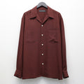 50'S SHIRT L/S ( TYPE-2 ) #BURGUNDY [26SSE-WMS-OC02]