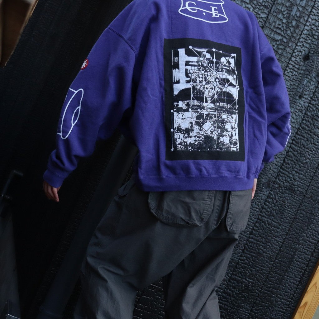 SCMCTY LOOSE CREW NECK #PURPLE [CES28CS11]