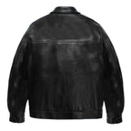 SINGLE RIDERS LEATHER JACKET ( TYPE-2 ) #BLACK [26FWE-WMO-BL04]