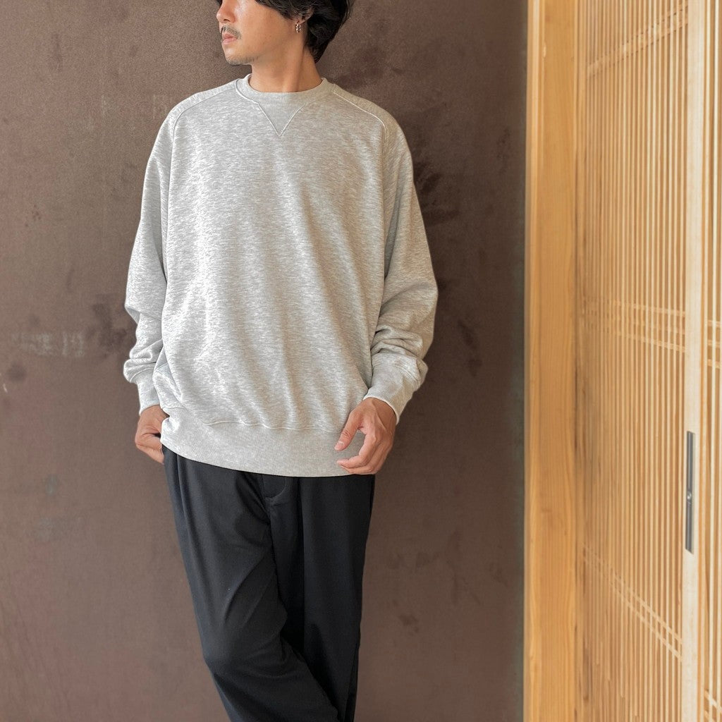 TECH SWEAT CREW FREEDOM SLEEVE #HEATHER GRAY [BE-51026W]