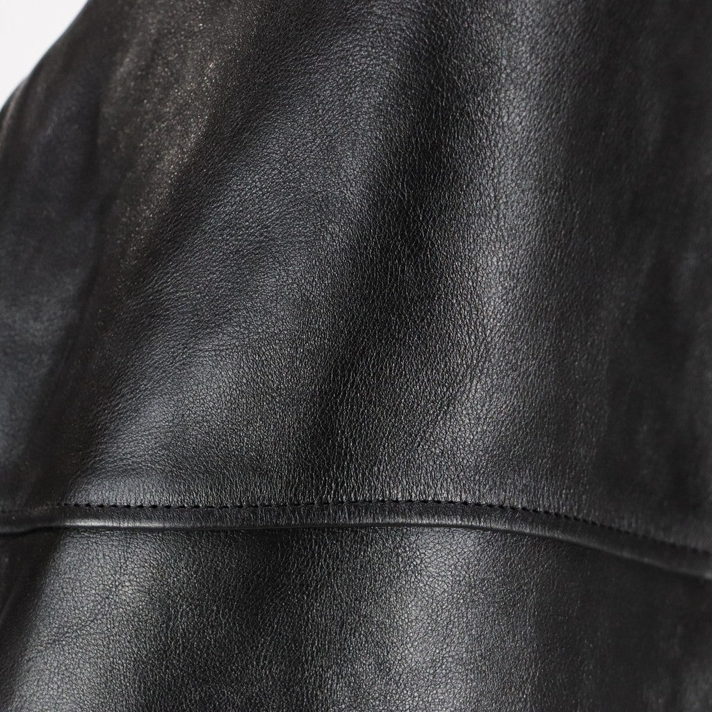 LEATHER JACKET #BLACK [25SS-WMO-BL01]