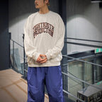 COLLEGE CREW SWEAT SHIRT #Ash [SS25-SW06]