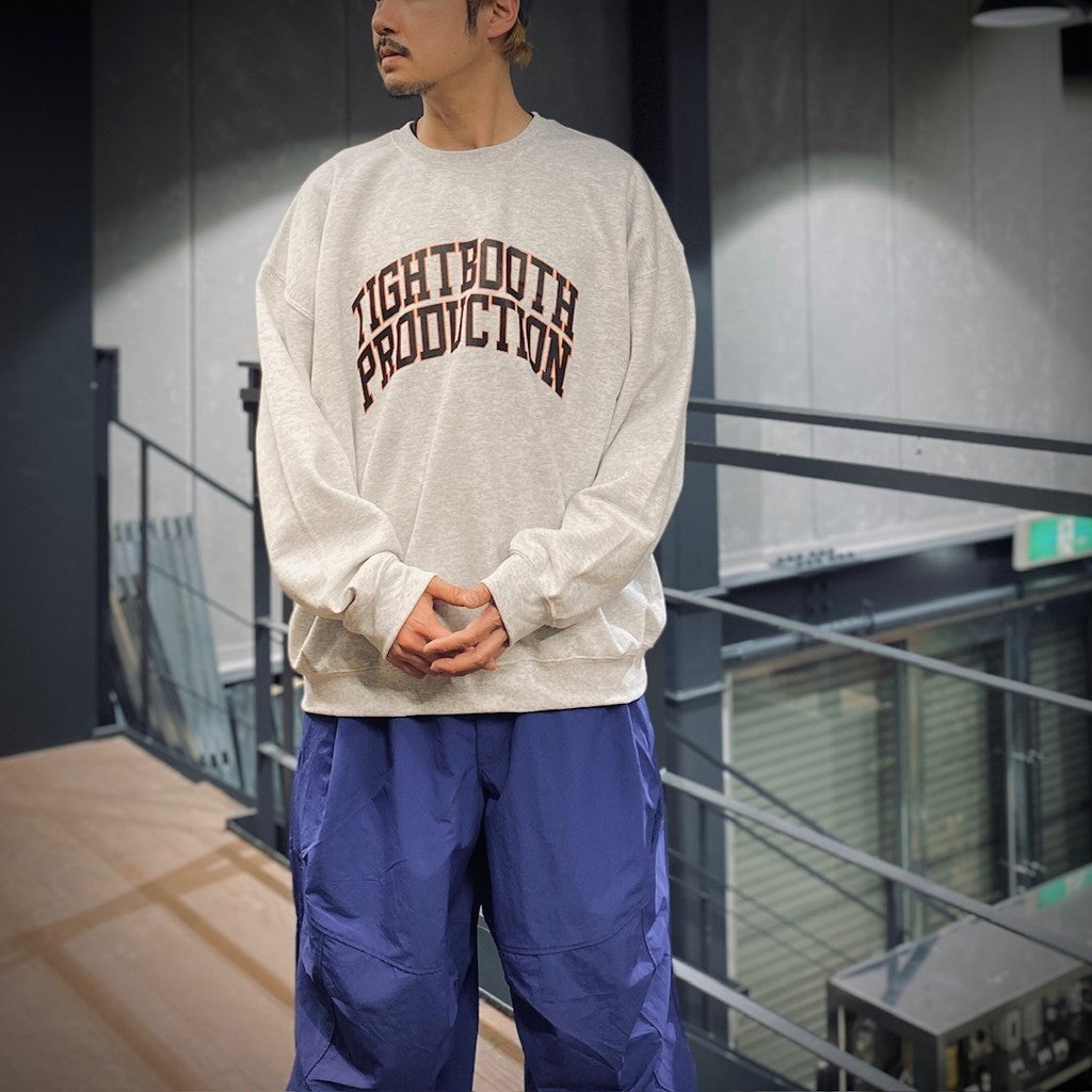 COLLEGE CREW SWEAT SHIRT #Ash [SS25-SW06]
