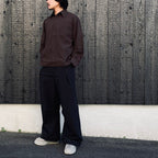 WX-P1 Zip-Extentsion Wide Trousers #Black [GOOPI-26SS-MAY-01]