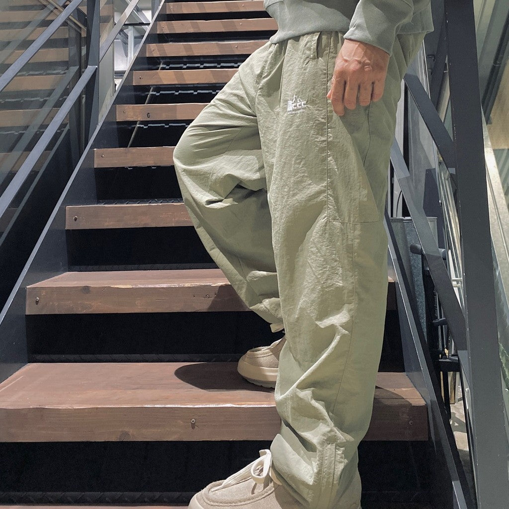 SWITCHING NYLON TRACK PANTS #OD [CCC-243P001]