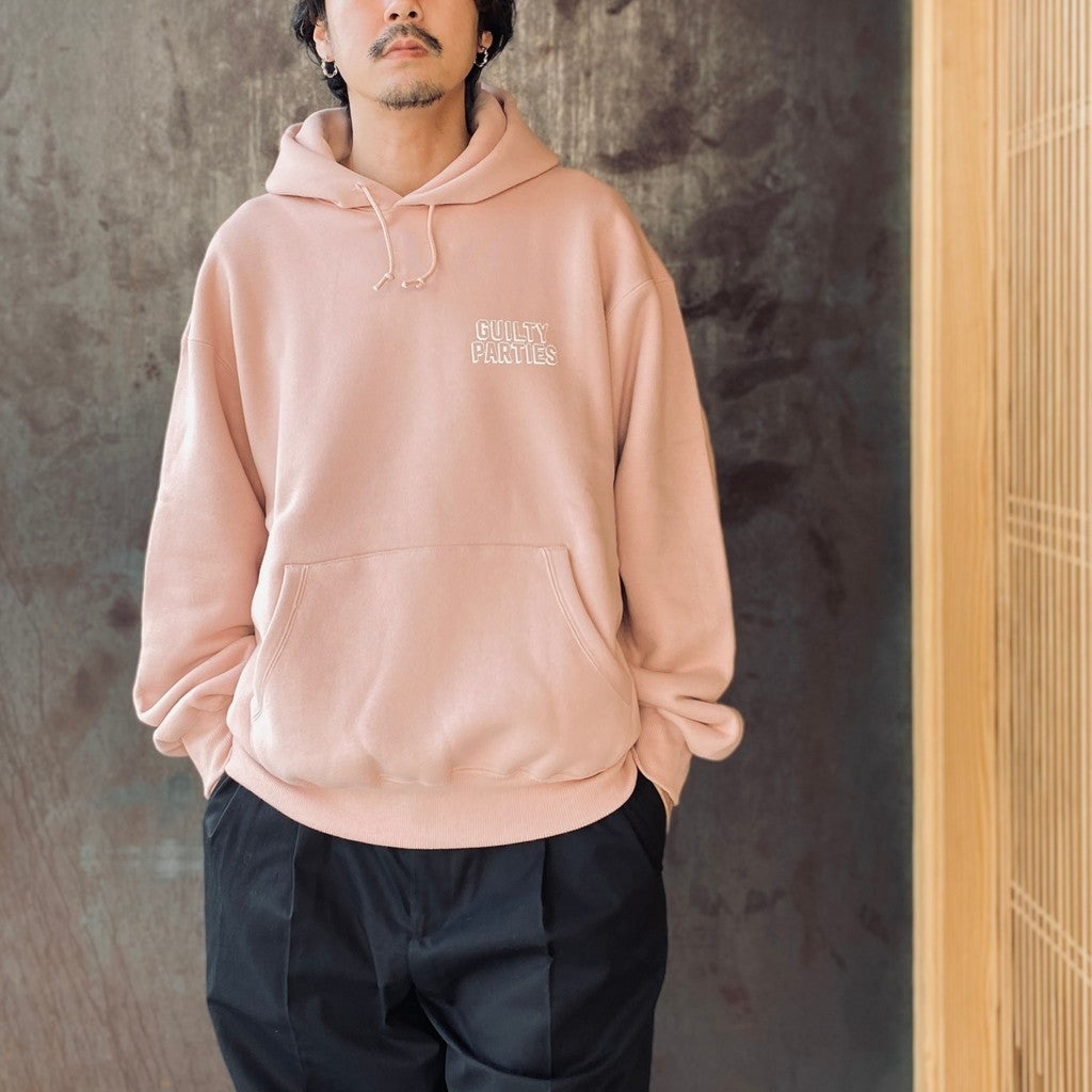 MIDDLE WEIGHT PULLOVER HOODED SWEAT SHIRT #PINK [26SS-WMC-SS07]