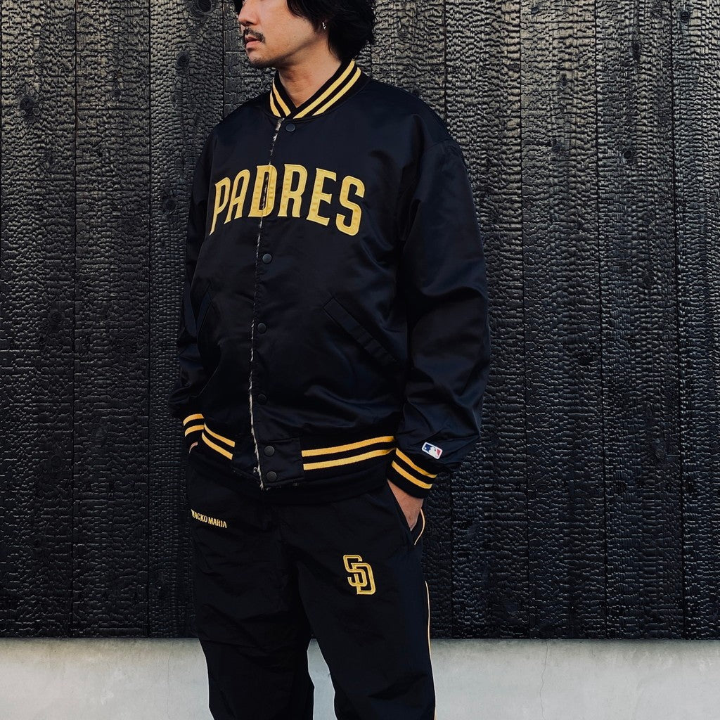 MLB | SD | REVERSIBLE VARSITY JACKET ( TYPE-3 ) #BLACK-BEIGE [MLB-WM-BL03]