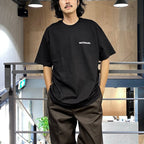 TIM LEHI | CREW NECK T-SHIRT (TYPE-2) #BLACK [24FW-WMT-TEE07]