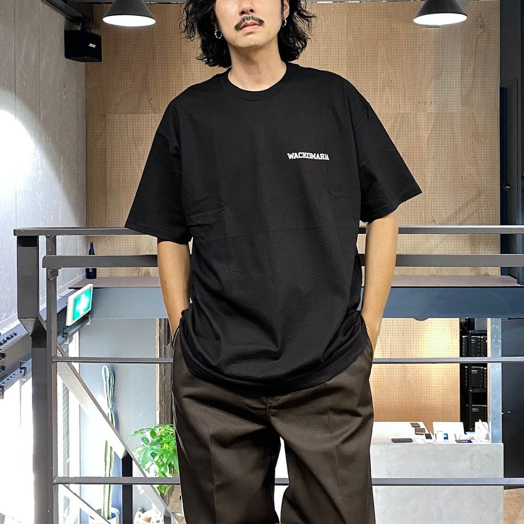 TIM LEHI | CREW NECK T-SHIRT (TYPE-2) #BLACK [24FW-WMT-TEE07]