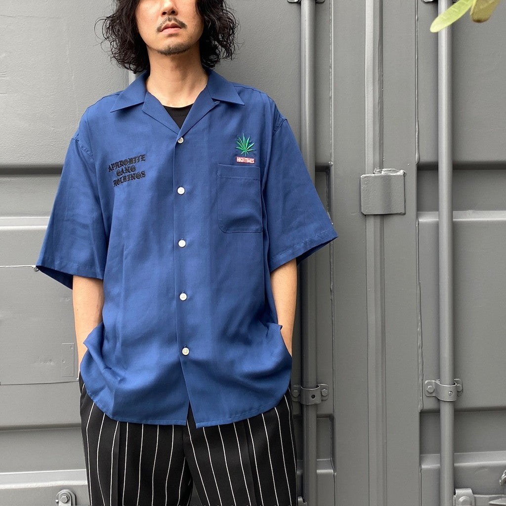 舐達麻 | HIGHTIMES | 50'S SHIRT S/S #NAVY [NMD-HIGHTIMES-WM-OC01]