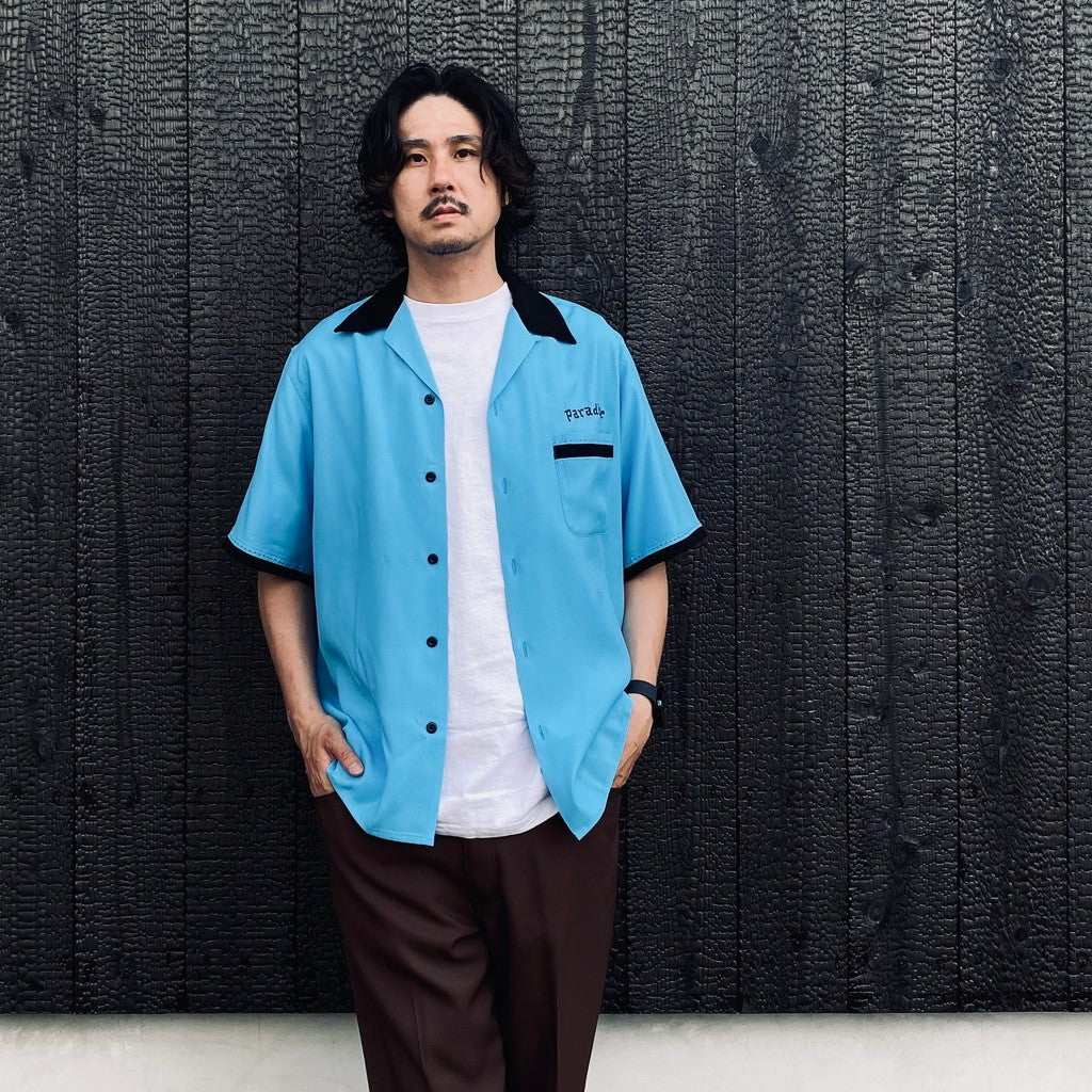 SWITCHING SHIRT S/S ( TYPE-2 ) #BLUE [26SS-WMS-OC08]