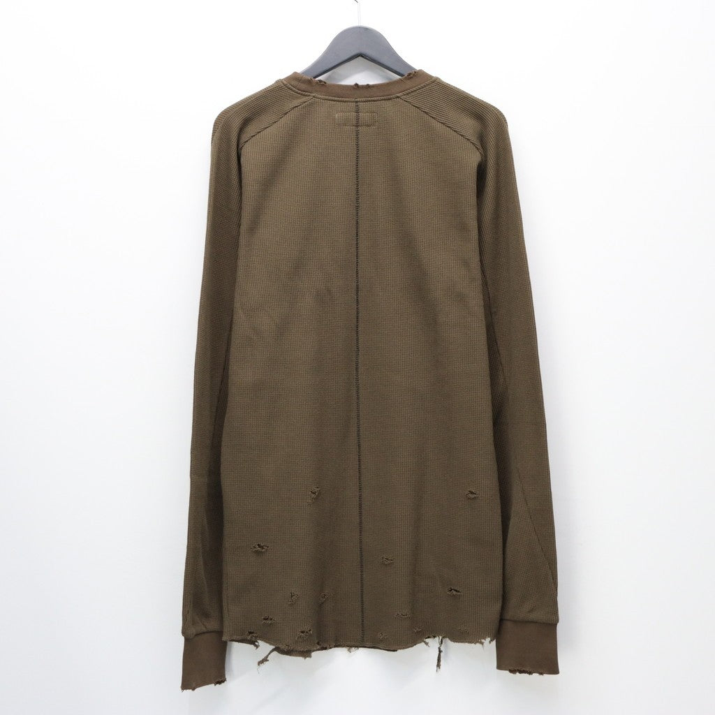 Combat Long Thermal With Damaged (CLASSIC WAFFLE KNIT) #MOCHA [M-P2-TP6]