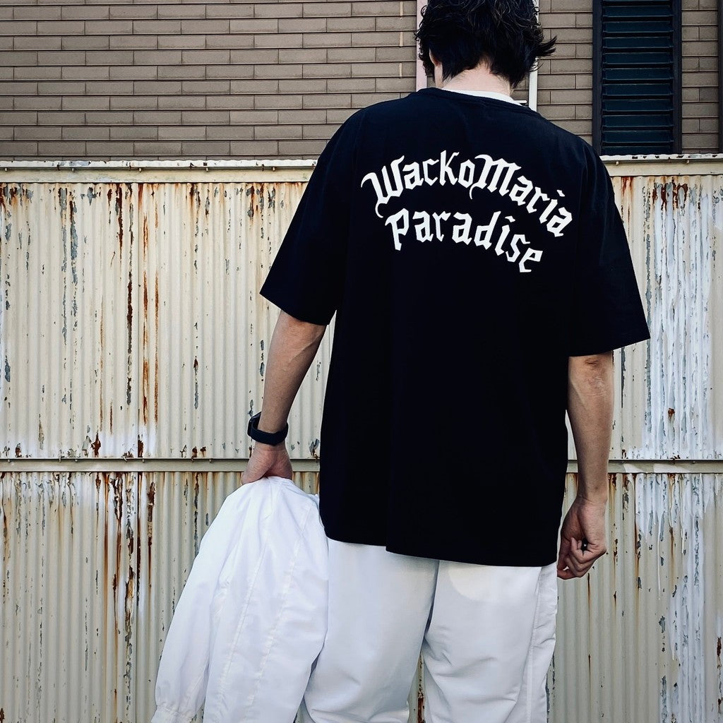 WASHED HEAVY WEIGHT CREW NECK T-SHIRT ( TYPE-2 ) #BLACK [26SS-WMT-WT03]