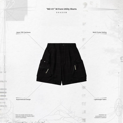 「MZ-O1」 M-Form Utility Shorts #SHADOW [GOOPI-24SS-JUN-02]