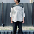 MESH FB CREW NECK #GREY [CES29CS31]