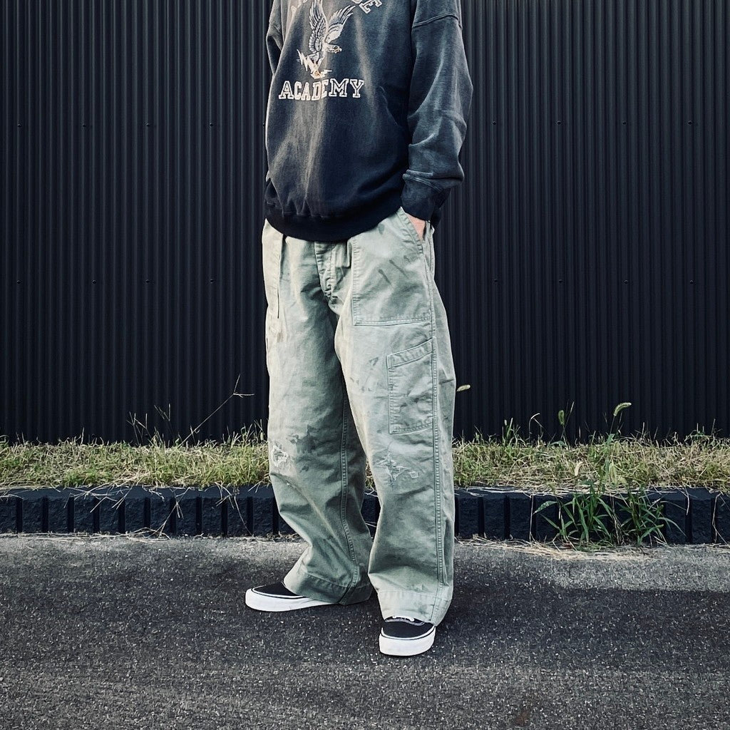 REPAIRED USAF MECHANIC PANTS #AGED SAGE GREEN [BW252-RUMP