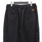 SEERSUCKER CARGO BALLOON PANTS #Black [SU25-B06]