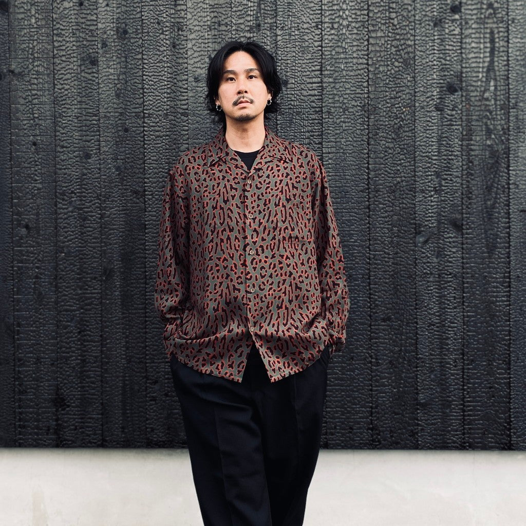 HAWAIIAN SHIRT L/S ( TYPE-1 ) #CHARCOAL [26FW-WMS-HI01]