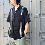 開關襯衫短袖 - 型號 1- #黑色 [24SS-WMS-OC13]