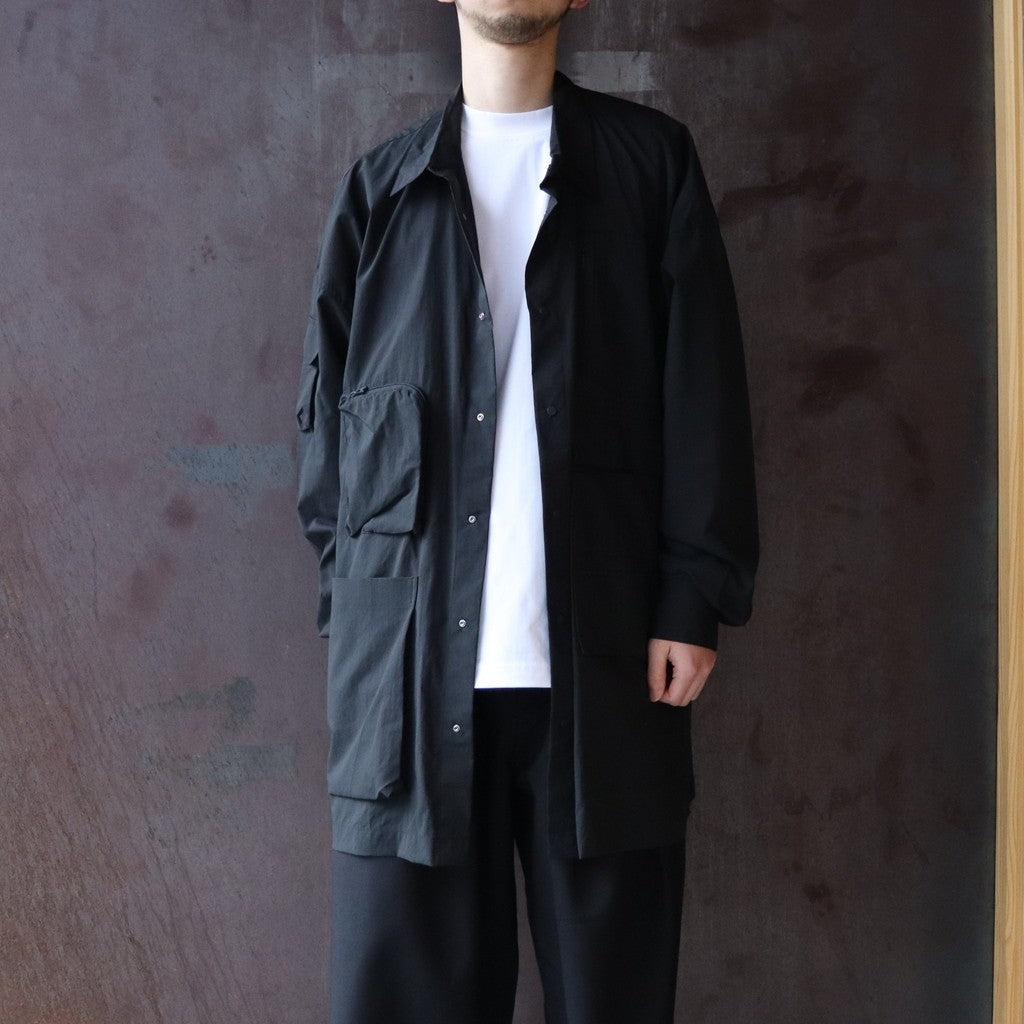 PERTEX UTILITY LONGLINE SHIRT #BLACK [FPA02261U0004]