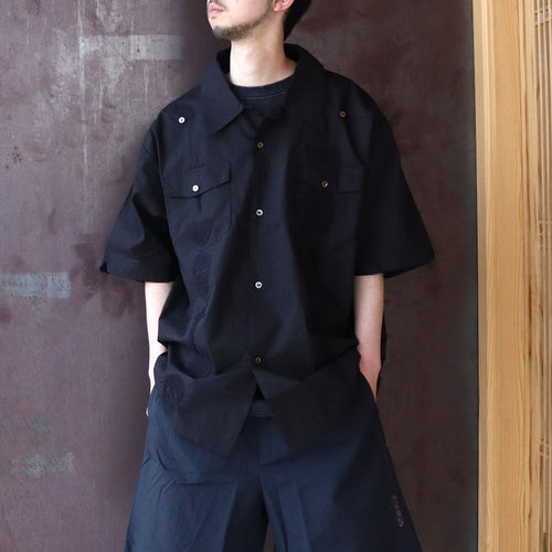 Guayabera s/s shirt #black [BV-SH2600610]