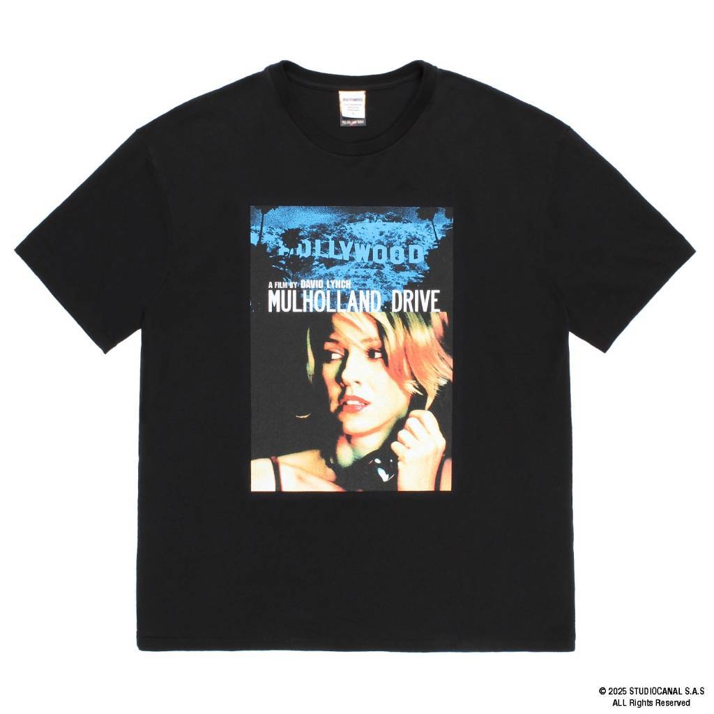 MULHOLLAND DRIVE | WASHED HEAVY WEIGHT CREW NECK T-SHIRT ( TYPE-2 ) #BLACK [MD-WM-WT02]