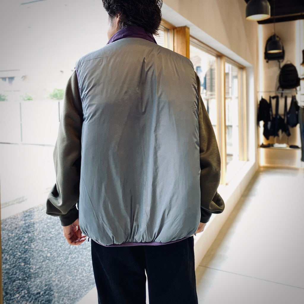 TECH REVERSIBLE CLIMBERS PUFF VEST #PURPLE×CHA [BW-23025W]