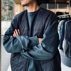 TECH PERTEX REVERSIBLE HIKER VEST (3M撥水中綿) #BLACK [BW-22026W]
