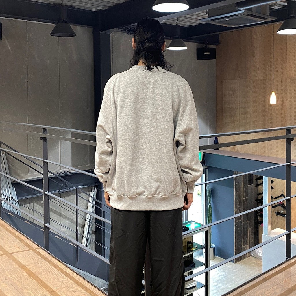 TECH SWEAT CREW FREEDOM SLEEVE #TOP GRAY [BE-51024W]