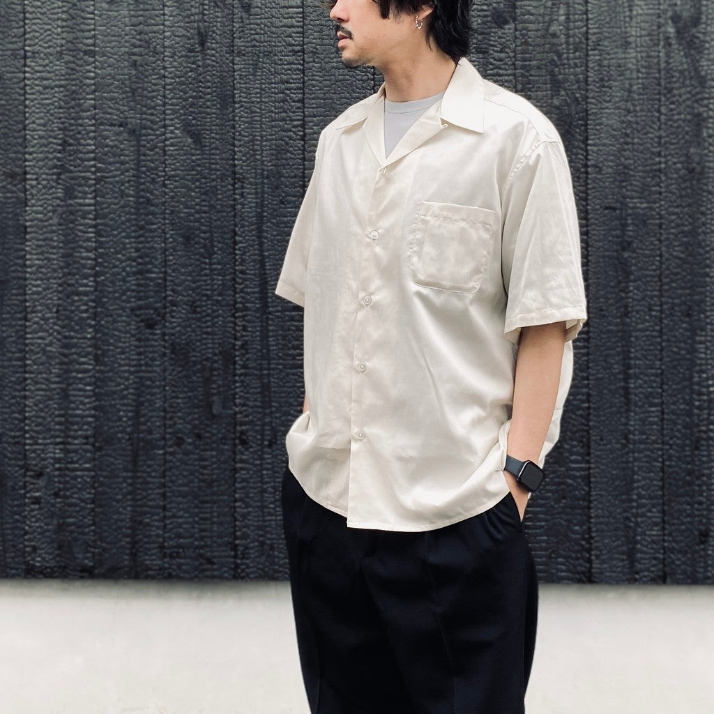 OPEN COLLAR SHIRT S/S ( TYPE-2 ) #IVORY [26SS-WMS-OC19]