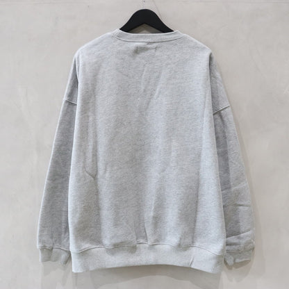 SANDA CREW SWEAT #HEATHER GRAY [24FW-SW07]