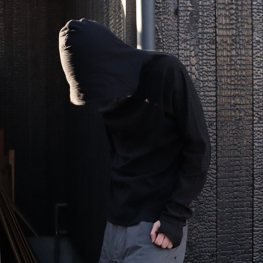 GUAI HOOD LON T #BLACK [JI-26SS-CS07]