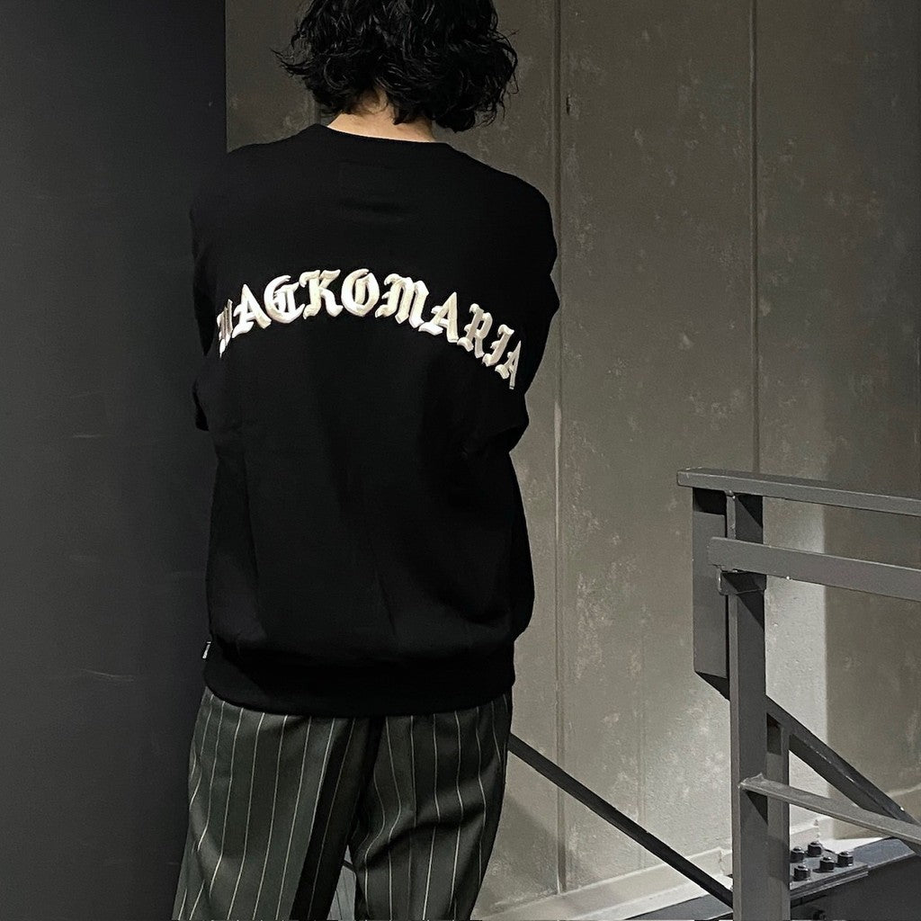 MIDDLE WEIGHT CREW NECK SWEAT SHIRT ( TYPE-2 ) #BLACK [24FW-WMC