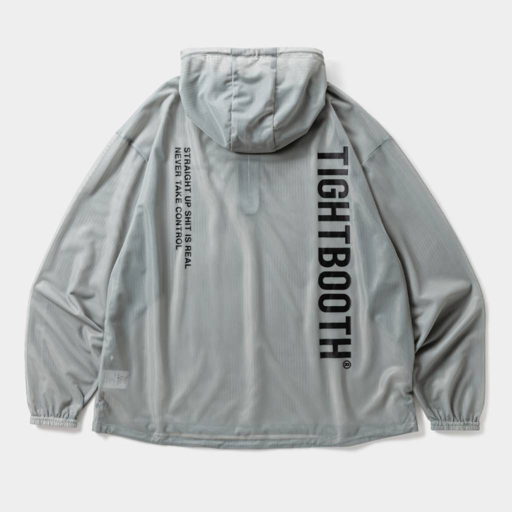 LABEL LOGO SHEER PARKA #Gray [SS26-JK06]