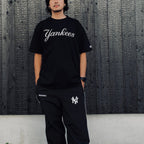 MLB | NY | CREW NECK T-SHIRT ( TYPE-1 ) #BLACK [MLB-WM-TEE01]