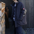 WARM PUFF ZIP COAT #CHARCOAL [CES28JK04]