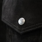 SUEDE LEATHER TRUCKER JACKET #BLACK [24FW-WMO-BL08]