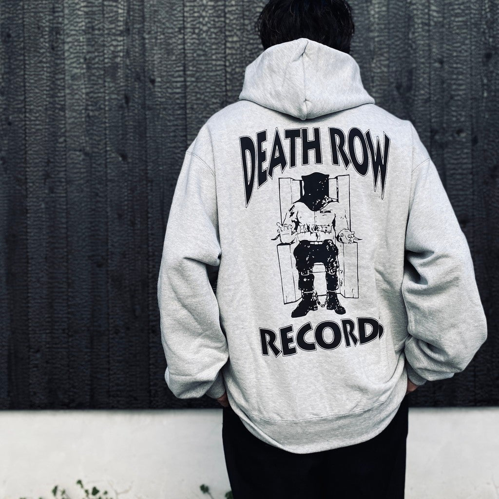 DEATH ROW RECORDS | HEAVY WEIGHT PULLOVER HOODED SWEAT SHIRT #GRAY