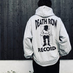 DEATH ROW RECORDS | HEAVY WEIGHT PULLOVER HOODED SWEAT SHIRT #GRAY [DEATHROW-WM-SS05]