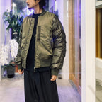 TECH 2WAY MA-1 DOWN JACKET #BROWNKAHKI [BW-40025W]