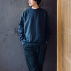 TECH SWEAT CREW FREEDOM SLEEVE #INK BLACK [BE-51026W]