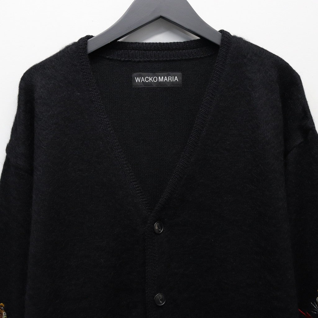 TIM LEHI | MOHAIR CARDIGAN #BLACK [25FW-WMK-KN21]