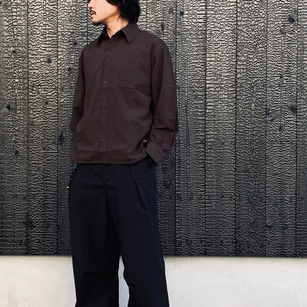 EVD Basic Pocket L/S Shirt #Brown [GOOPI-26AW-SEP-01]