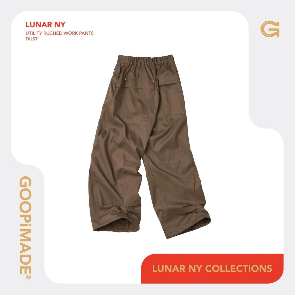 Lunar 26 - Utility Ruched Work Pants #Dust [GOOPI-26SS-FEB-01]