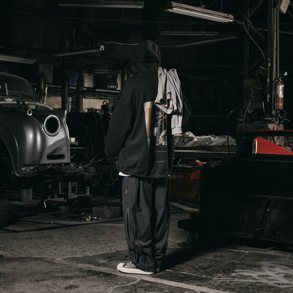 「G7-H1」陰影漆連帽衫#IRON [GOOPI-23AW-OCT-03]