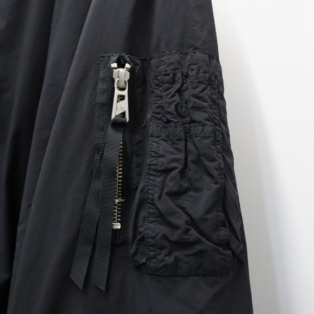 GARMENT DYE DOWN MA-1 LONG COAT 2.0 #BLACK [FST09262U0002]